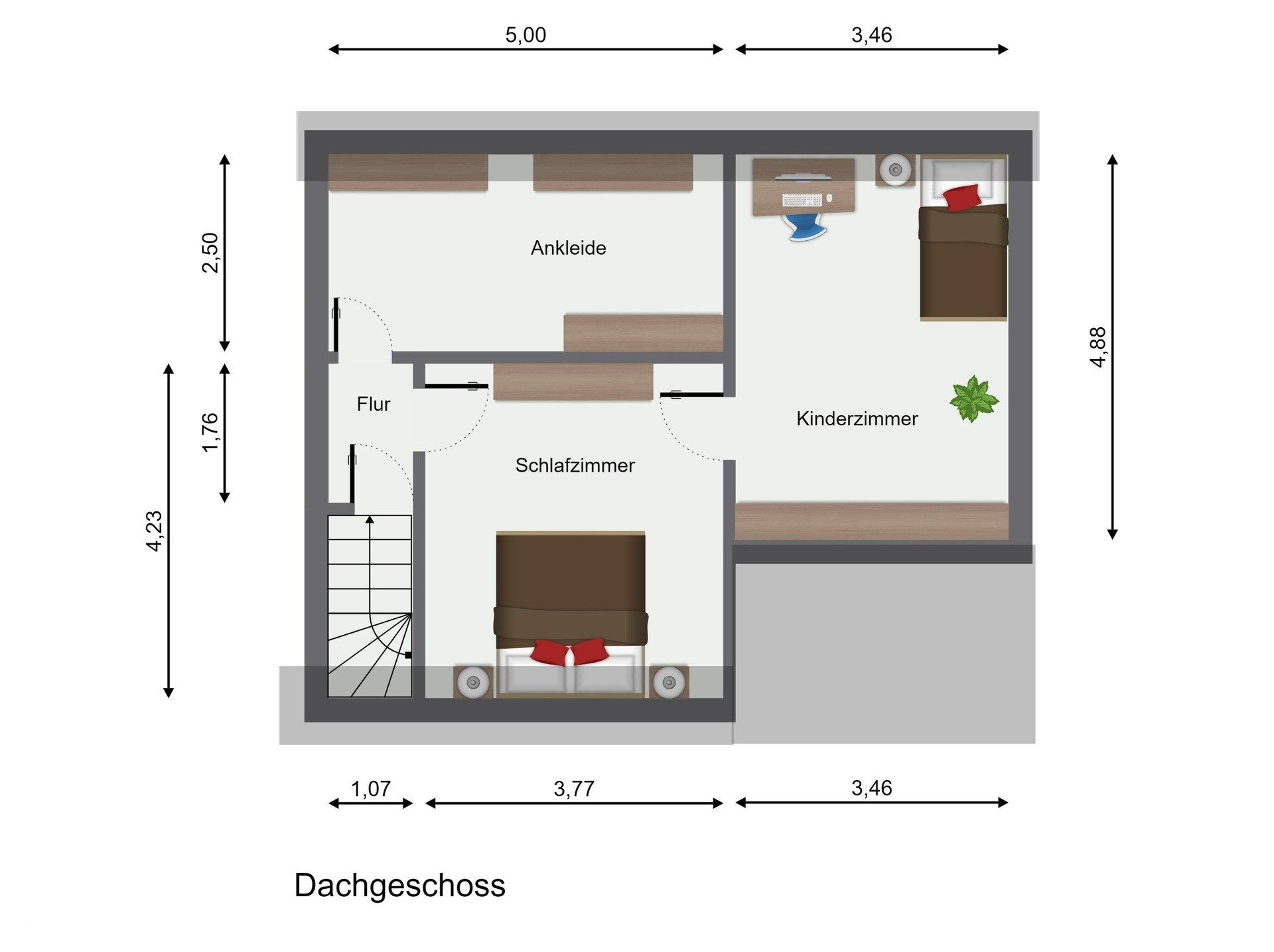 Grundriss Dachgeschoss